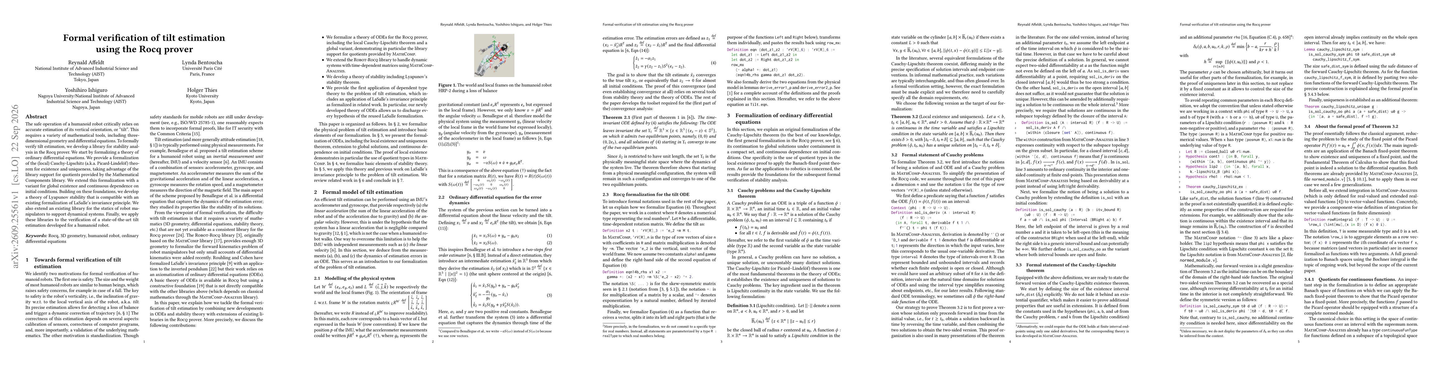Thumbnail for Formal verification of tilt estimation using the Rocq prover