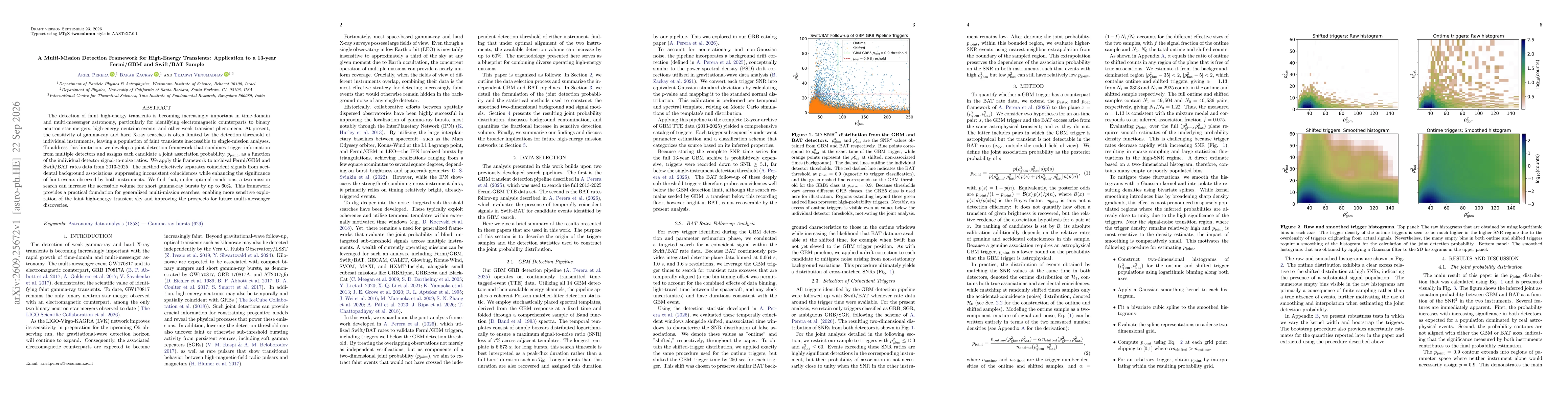 Thumbnail for A Multi-Mission Detection Framework for High-Energy Transients: Application to a 13-year Fermi/GBM and Swift/BAT Sample