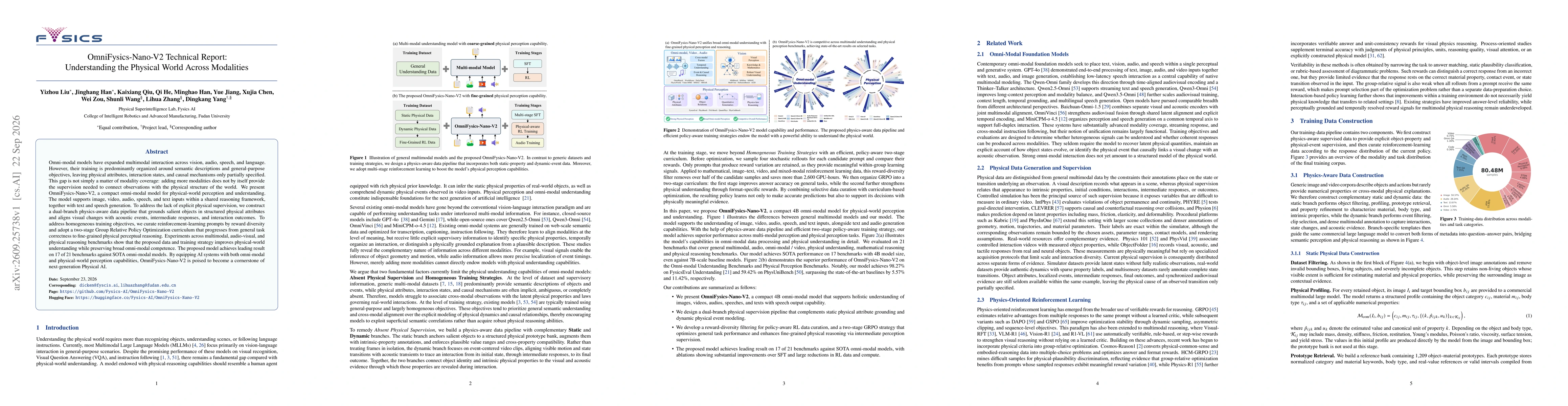 Thumbnail for OmniFysics-Nano-V2 Technical Report: Understanding the Physical World Across Modalities
