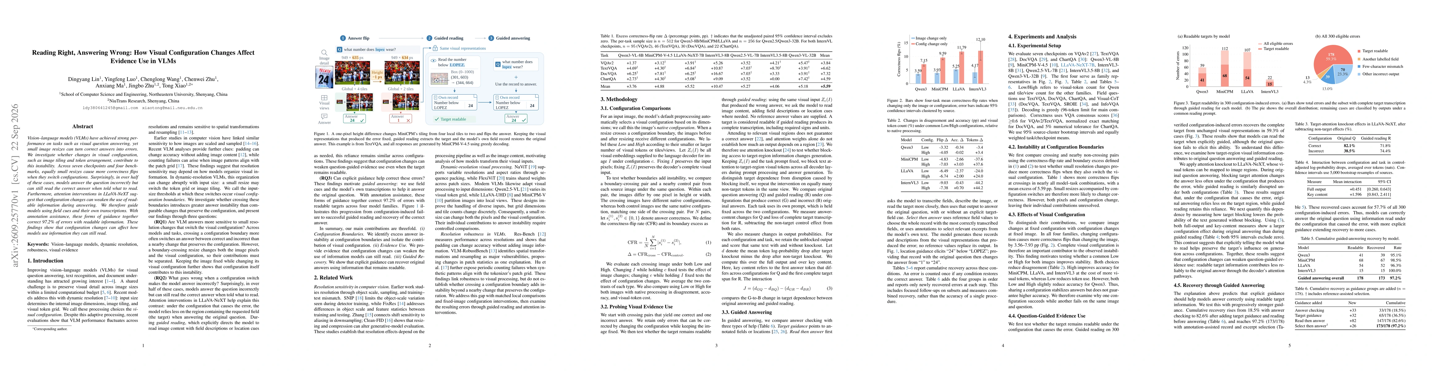 Thumbnail for Reading Right, Answering Wrong: How Visual Configuration Changes Affect Evidence Use in VLMs