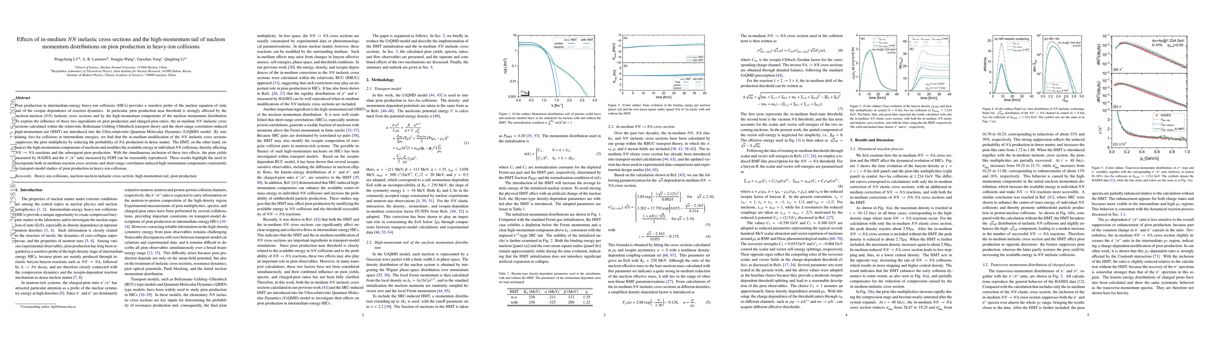 Thumbnail for Effects of in-medium $NN$ inelastic cross sections and the high-momentum tail of nucleon momentum distributions on pion production in heavy-ion collisions