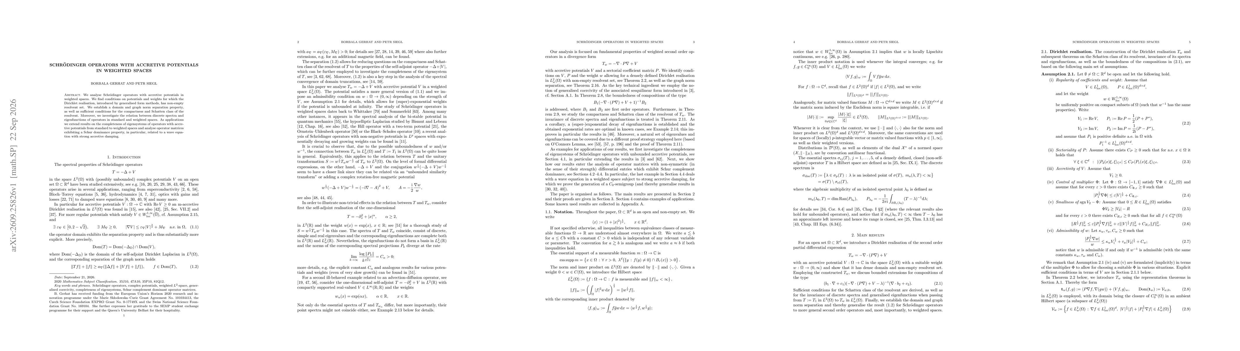 Thumbnail for Schrödinger operators with accretive potentials in weighted spaces