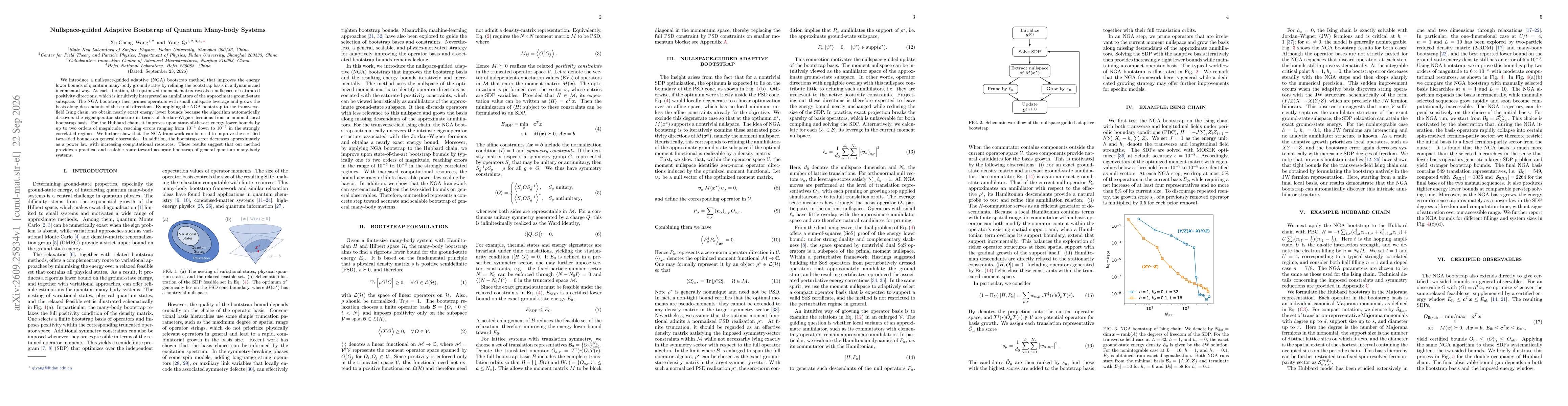 Thumbnail for Nullspace-guided Adaptive Bootstrap of Quantum Many-body Systems