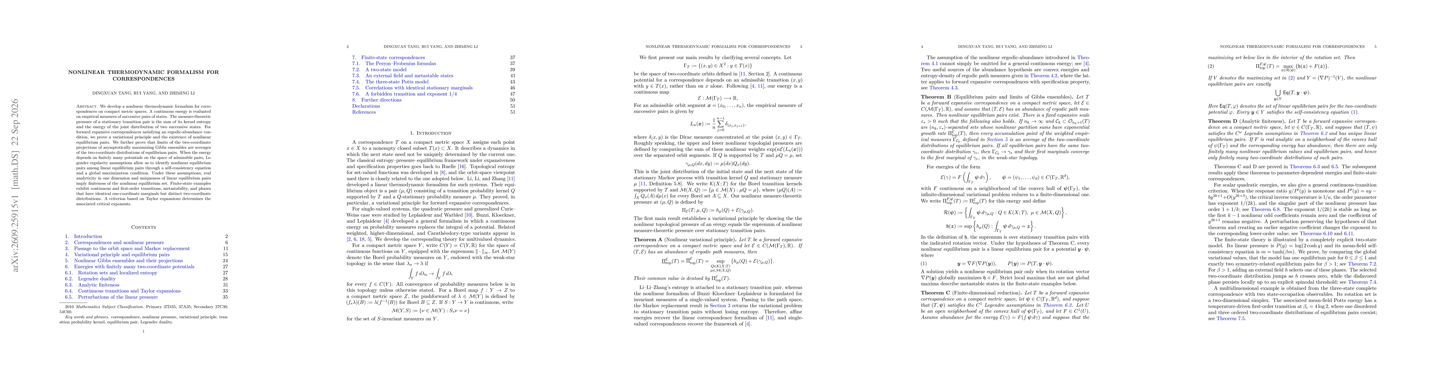 Thumbnail for Nonlinear thermodynamic formalism for correspondences