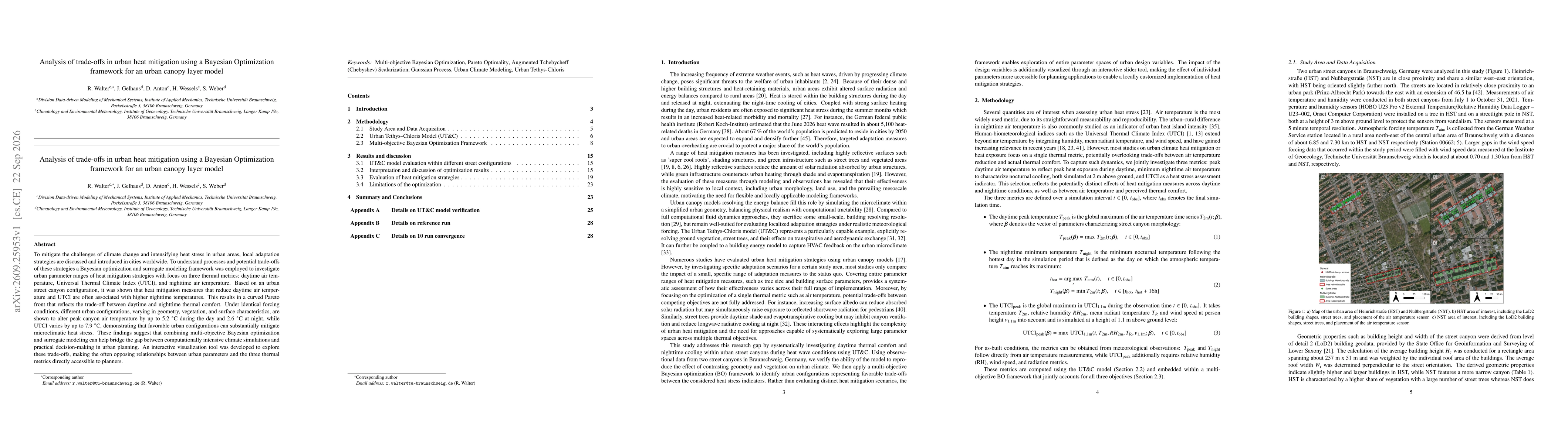 Thumbnail for Analysis of trade-offs in urban heat mitigation using a Bayesian Optimization framework for an urban canopy layer model