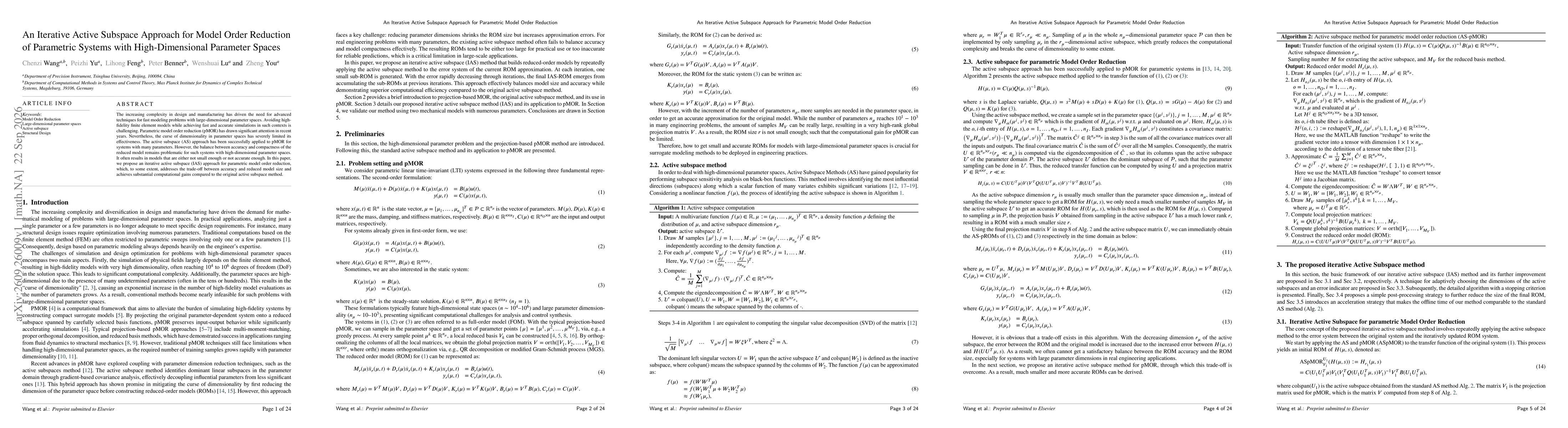 Thumbnail for An Iterative Active Subspace Approach for Model Order Reduction of Parametric Systems with High-Dimensional Parameter Spaces