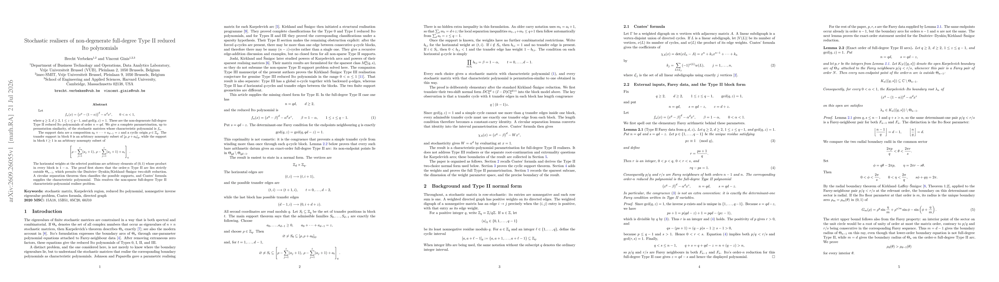 Thumbnail for Stochastic realisers of non-degenerate full-degree Type II reduced Ito polynomials