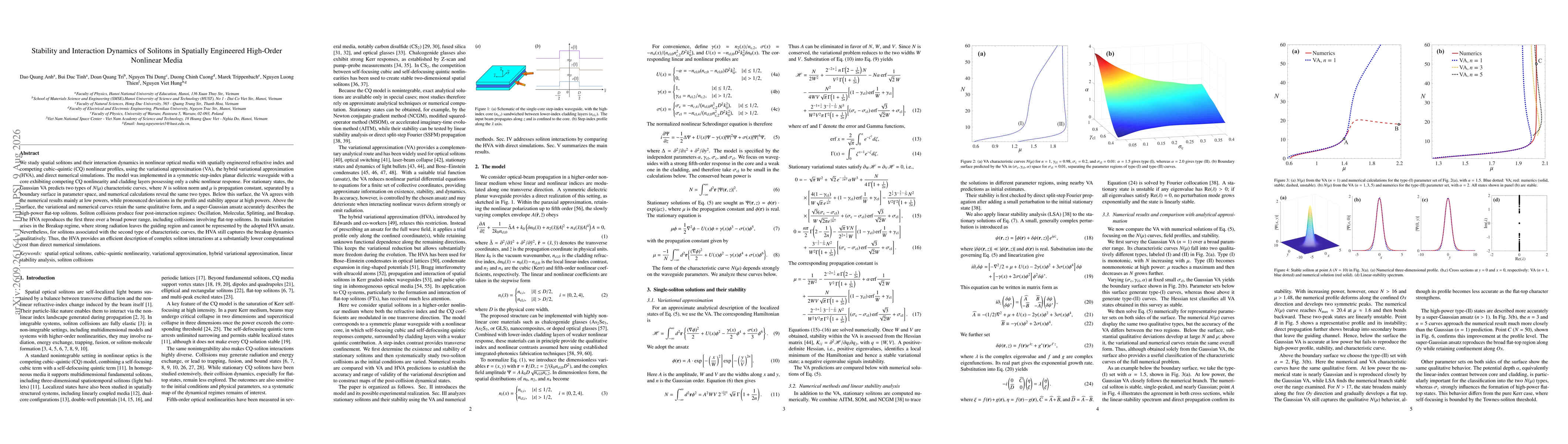 Thumbnail for Stability and Interaction Dynamics of Solitons in Spatially Engineered High-Order Nonlinear Media