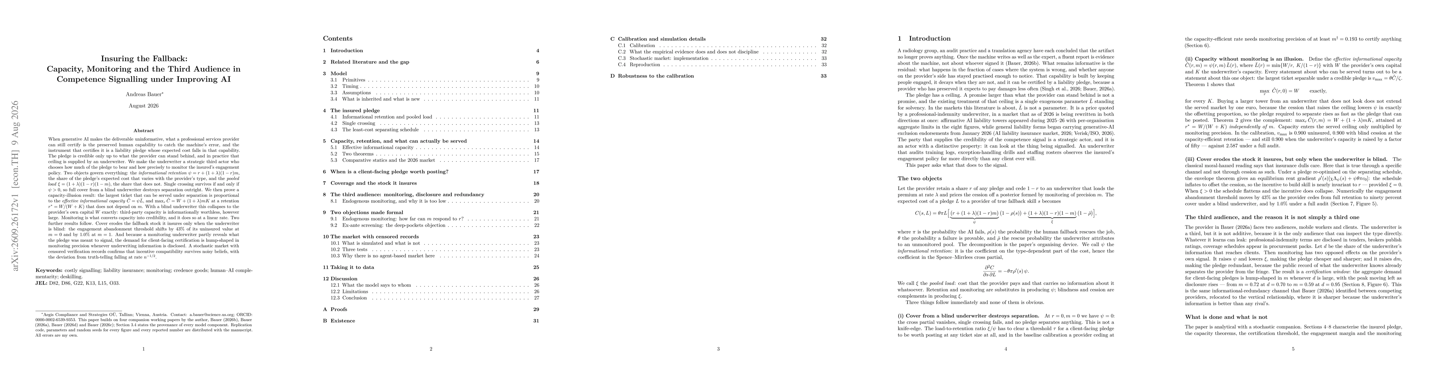 Thumbnail for Insuring the Fallback: Capacity, Monitoring and the Third Audience in Competence Signalling under Improving AI