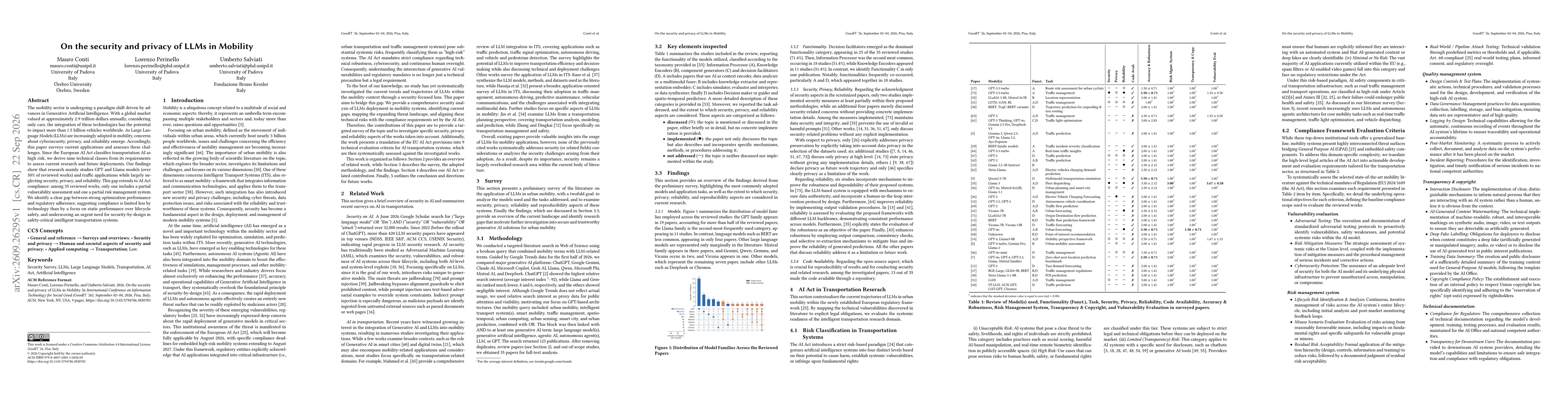 Thumbnail for On the security and privacy of LLMs in Mobility