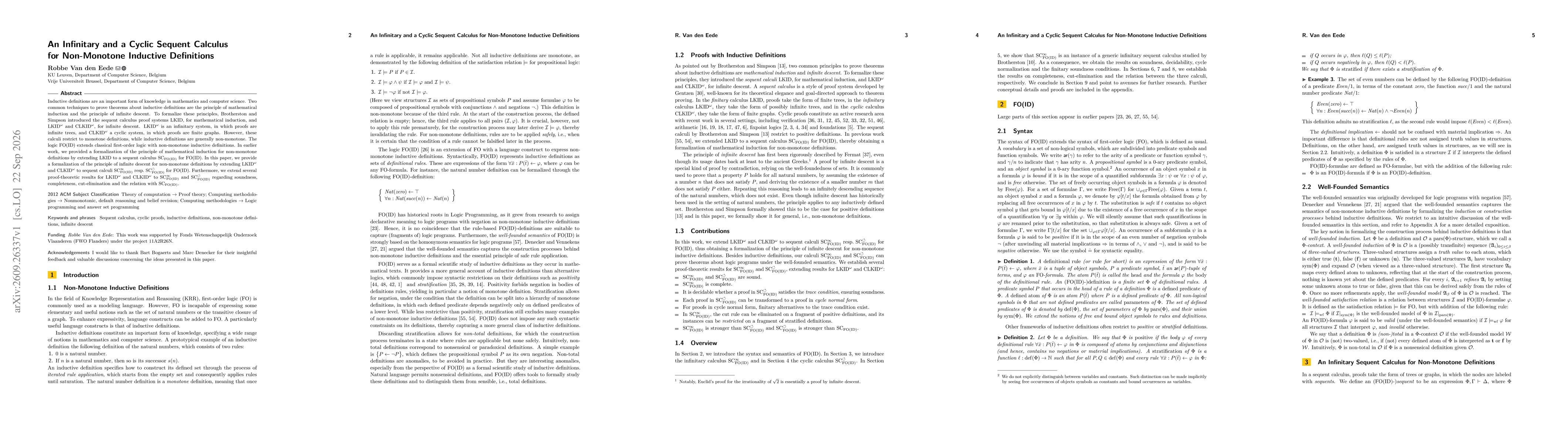 Thumbnail for An Infinitary and a Cyclic Sequent Calculus for Non-Monotone Inductive Definitions
