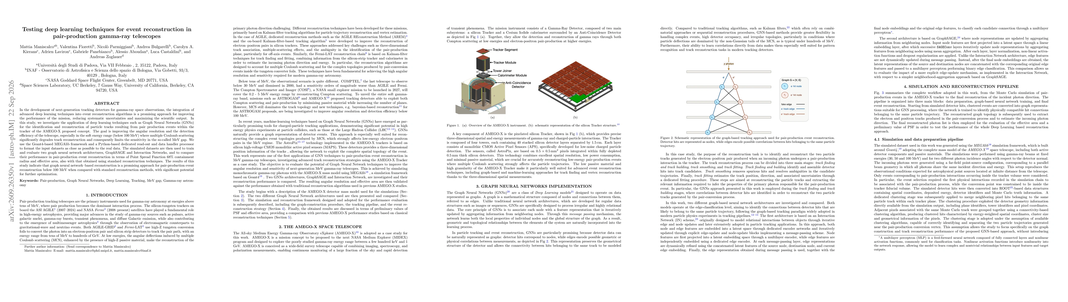 Thumbnail for Testing deep learning techniques for event reconstruction in pair-production gamma-ray telescopes