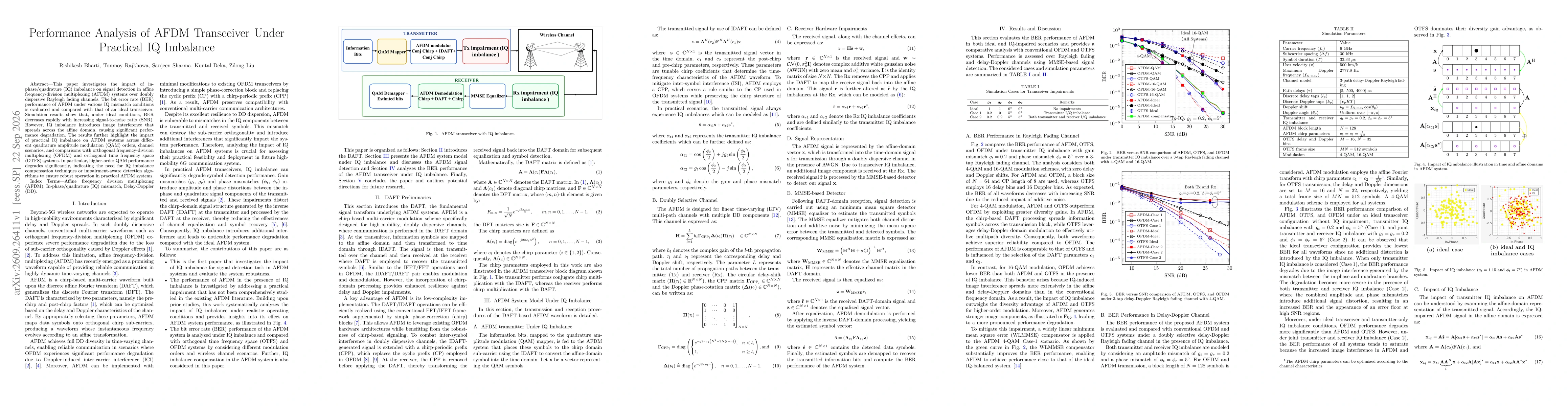 Thumbnail for Performance Analysis of AFDM Transceiver Under Practical IQ Imbalance