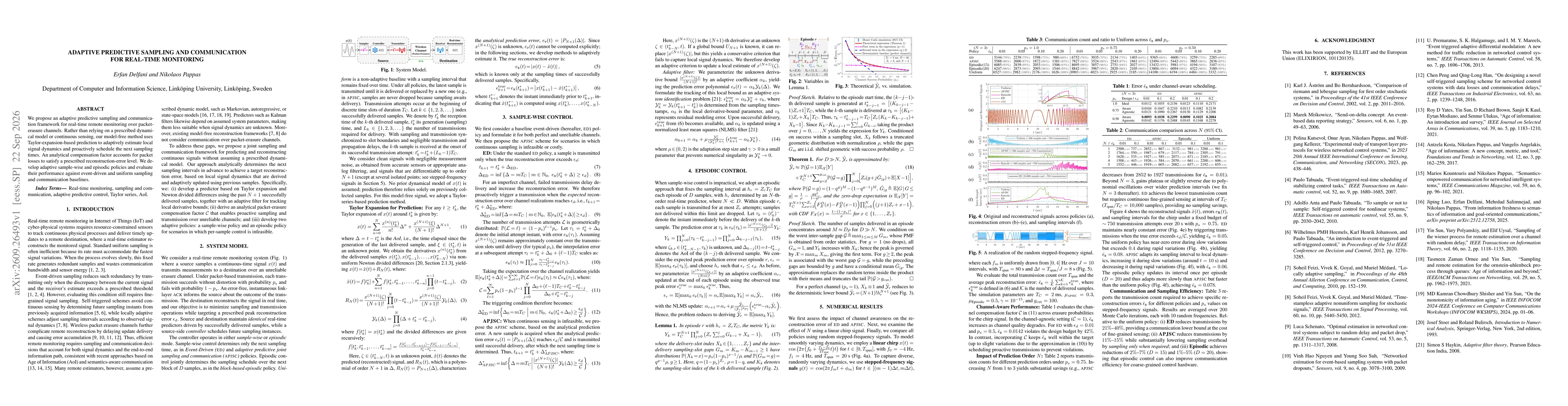 Thumbnail for Adaptive Predictive Sampling and Communication for Real-time Monitoring