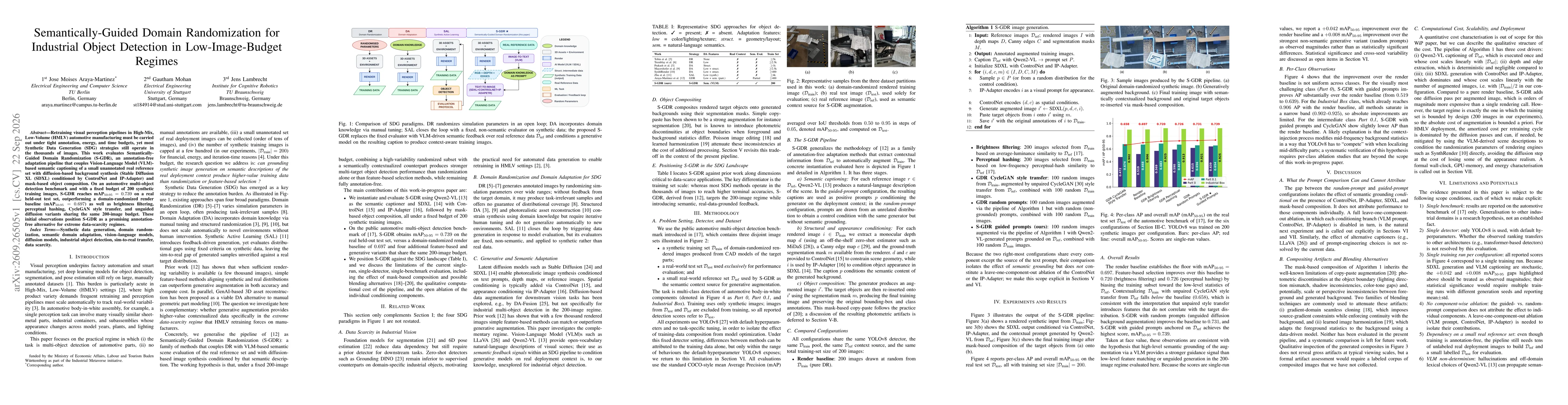 Thumbnail for Semantically-Guided Domain Randomization for Industrial Object Detection in Low-Image-Budget Regimes
