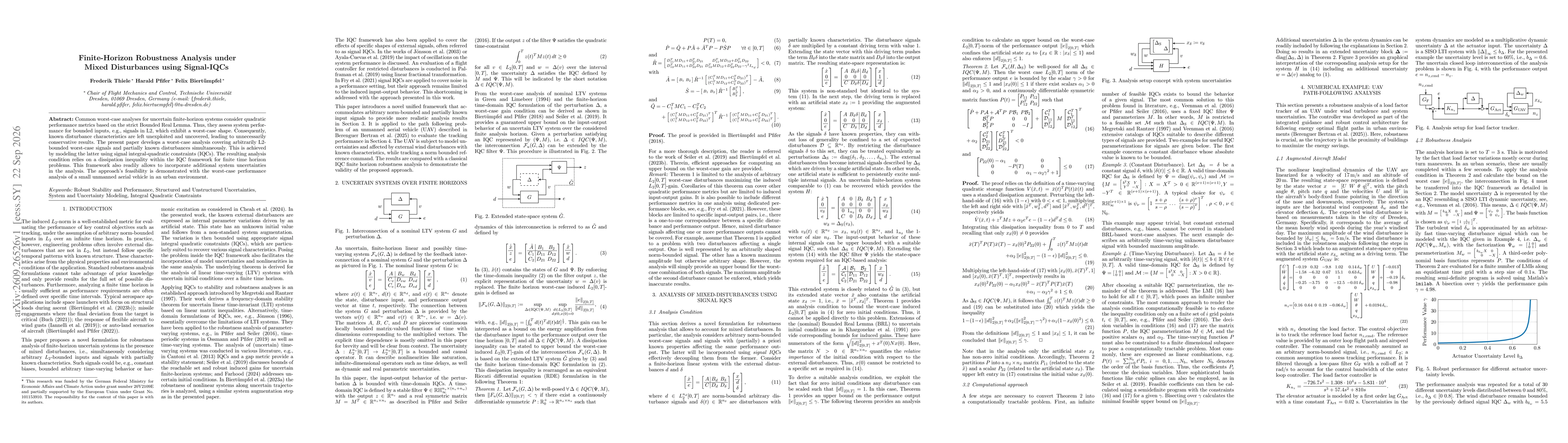 Thumbnail for Finite-Horizon Robustness Analysis under Mixed Disturbances using Signal-IQCs