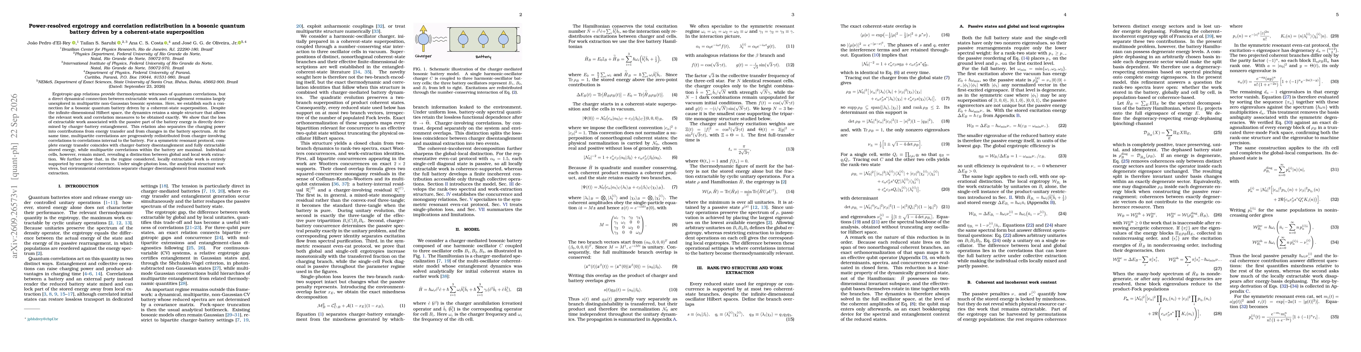 Thumbnail for Power-resolved ergotropy and correlation redistribution in a bosonic quantum battery driven by a coherent-state superposition