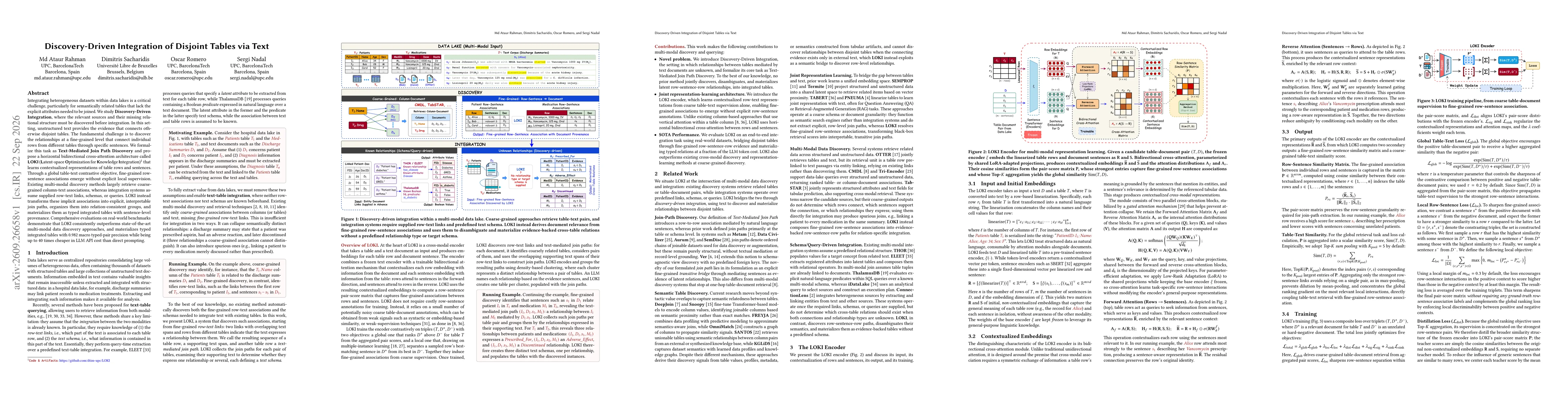 Thumbnail for Discovery-Driven Integration of Disjoint Tables via Text