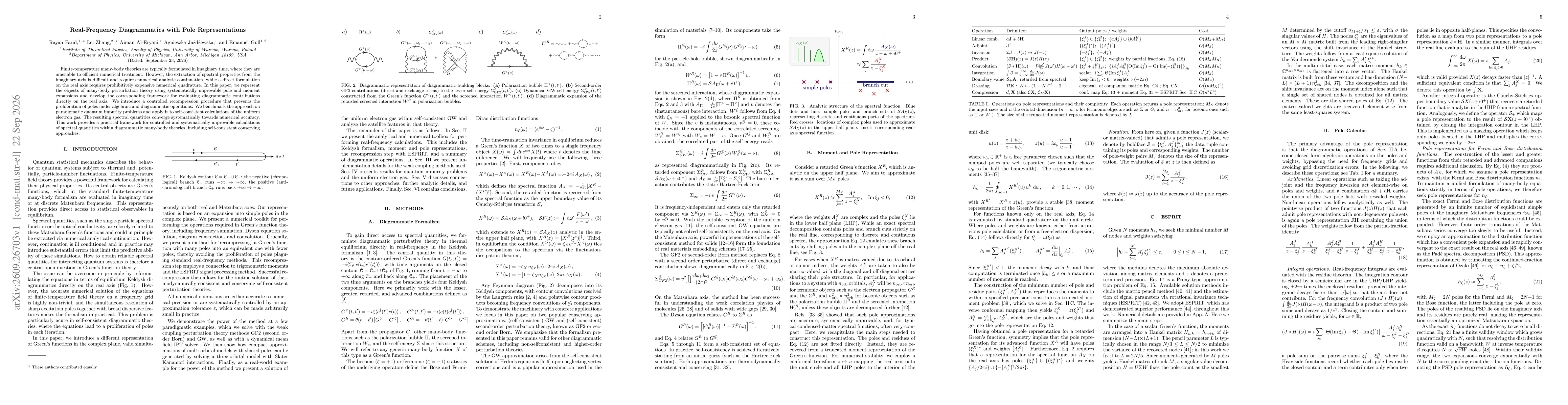Thumbnail for Real-Frequency Diagrammatics with Pole Representations