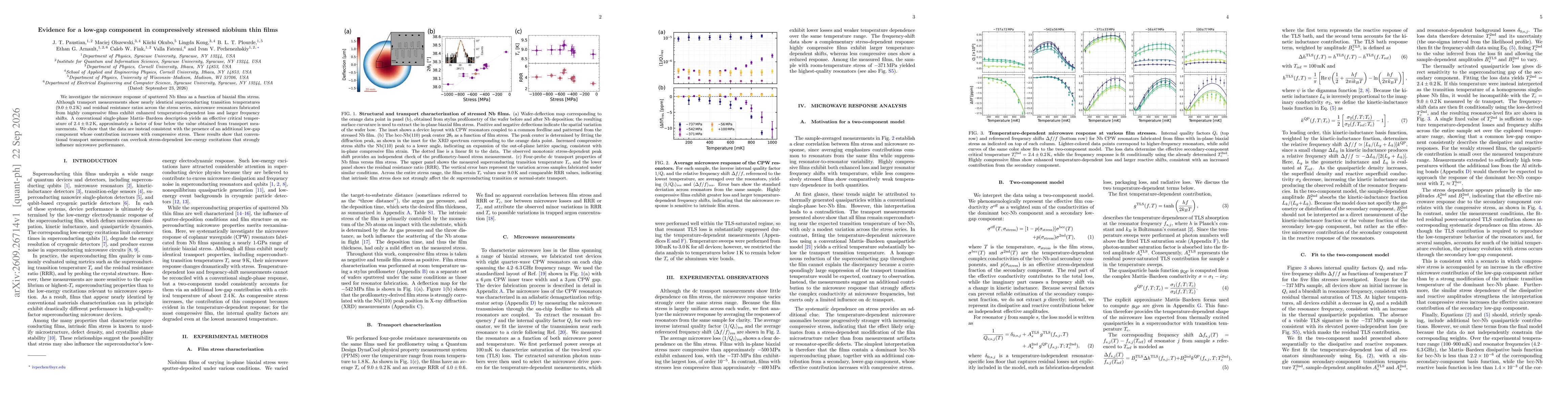 Thumbnail for Evidence for a low-gap component in compressively stressed niobium thin films