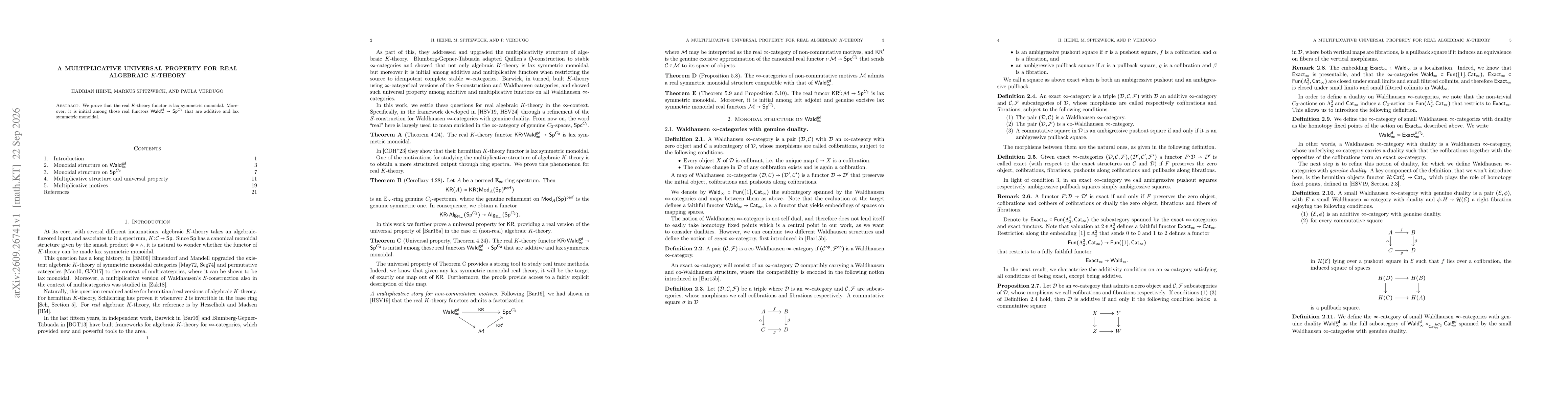 Thumbnail for A multiplicative universal property for real algebraic $K$-theory