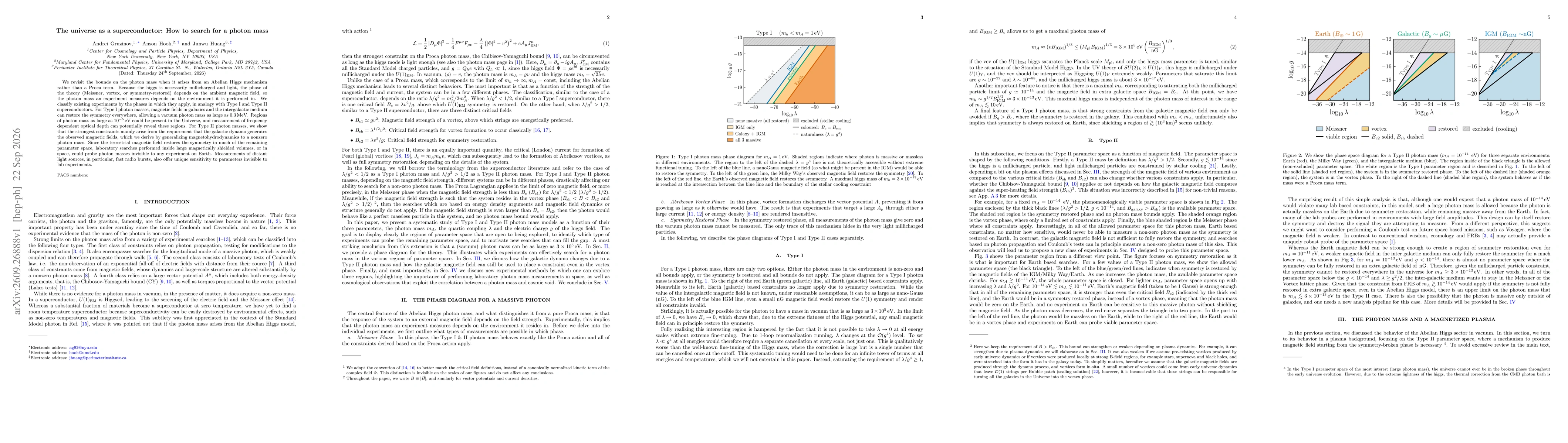 Thumbnail for The universe as a superconductor: How to search for a photon mass