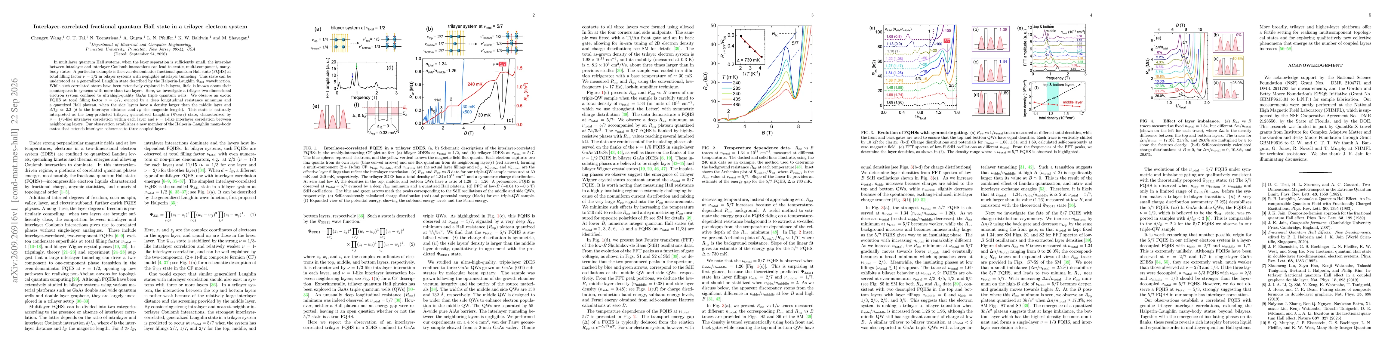 Thumbnail for Interlayer-correlated fractional quantum Hall state in a trilayer electron system