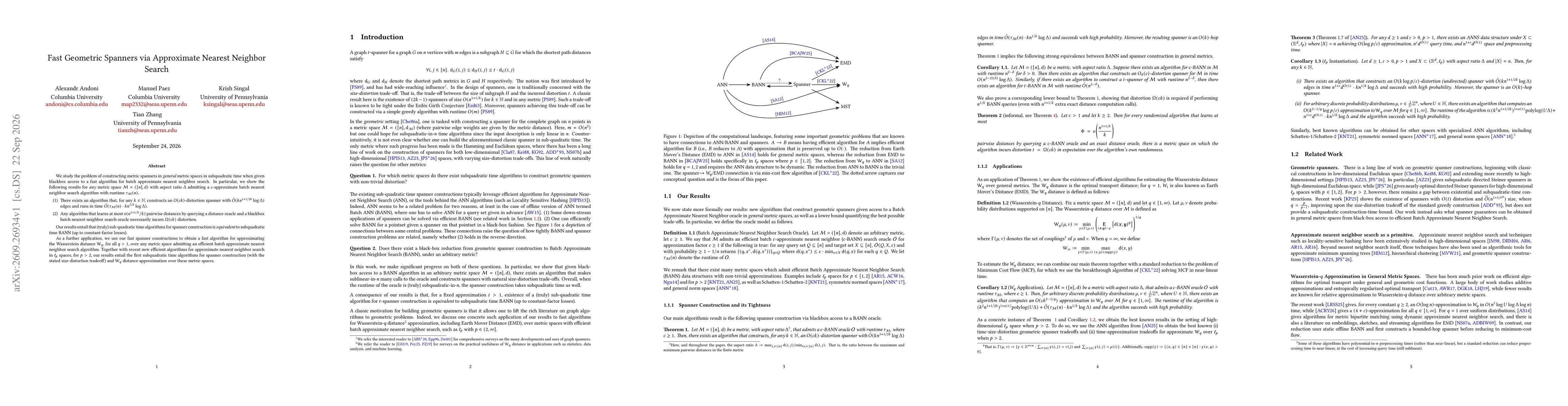 Thumbnail for Fast Geometric Spanners via Approximate Nearest Neighbor Search