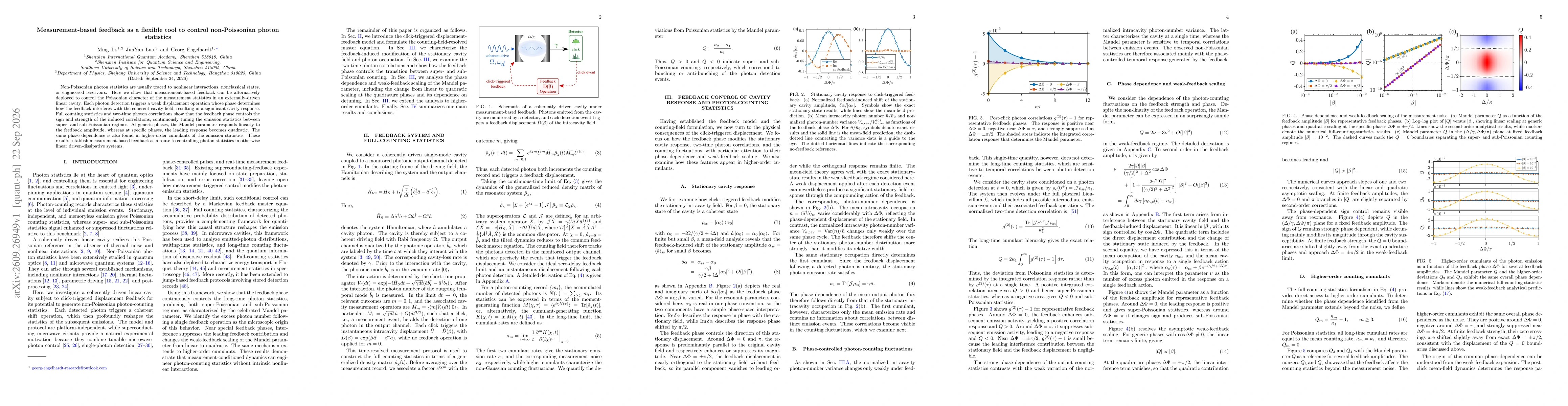 Thumbnail for Measurement-based feedback as a flexible tool to control non-Poissonian photon statistics