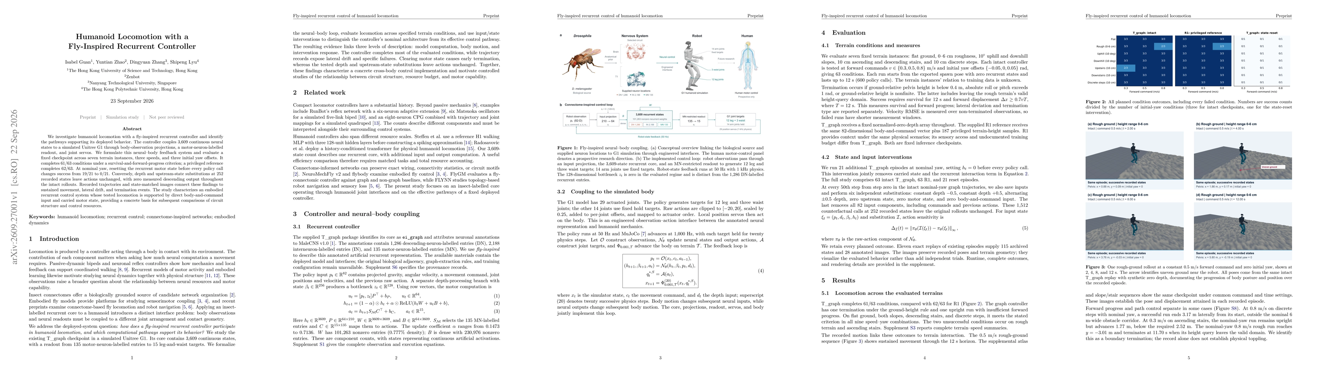 Thumbnail for Humanoid Locomotion with a Fly-Inspired Recurrent Controller