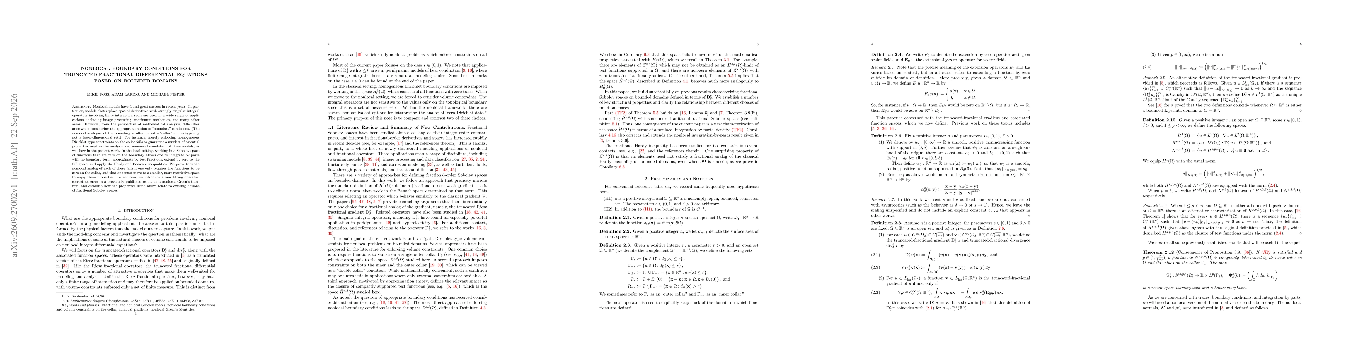Thumbnail for Nonlocal Boundary Conditions for Truncated-Fractional Differential Equations Posed on Bounded Domains
