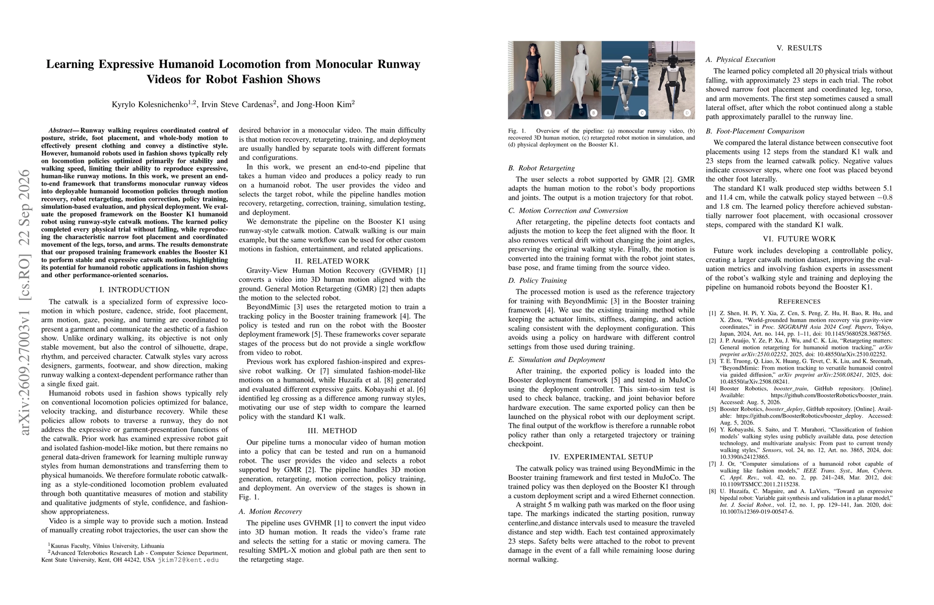 Thumbnail for Learning Expressive Humanoid Locomotion from Monocular Runway Videos for Robot Fashion Shows
