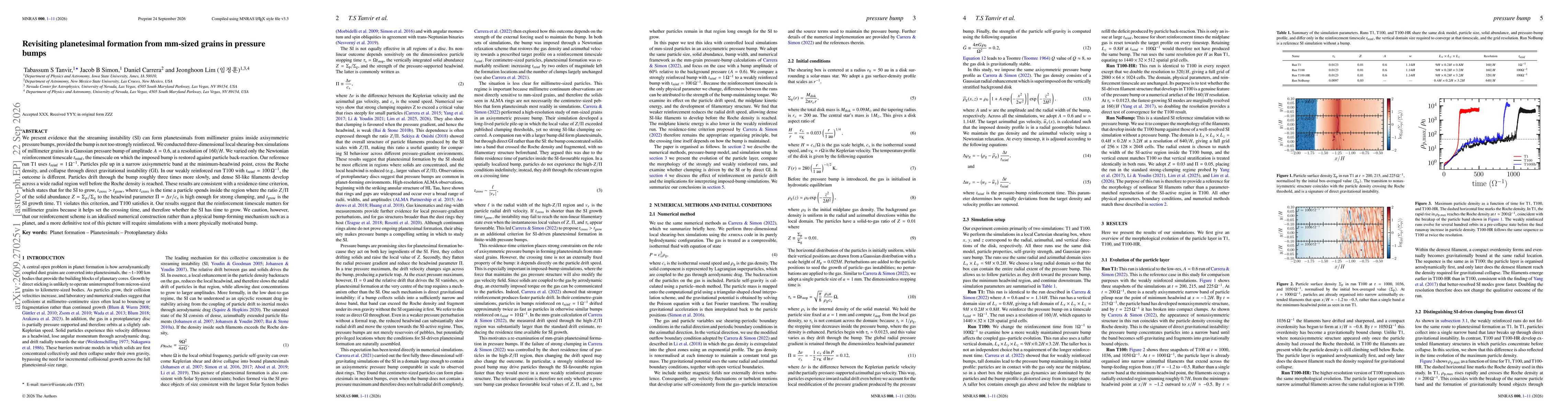 Thumbnail for Revisiting planetesimal formation from mm-sized grains in pressure bumps