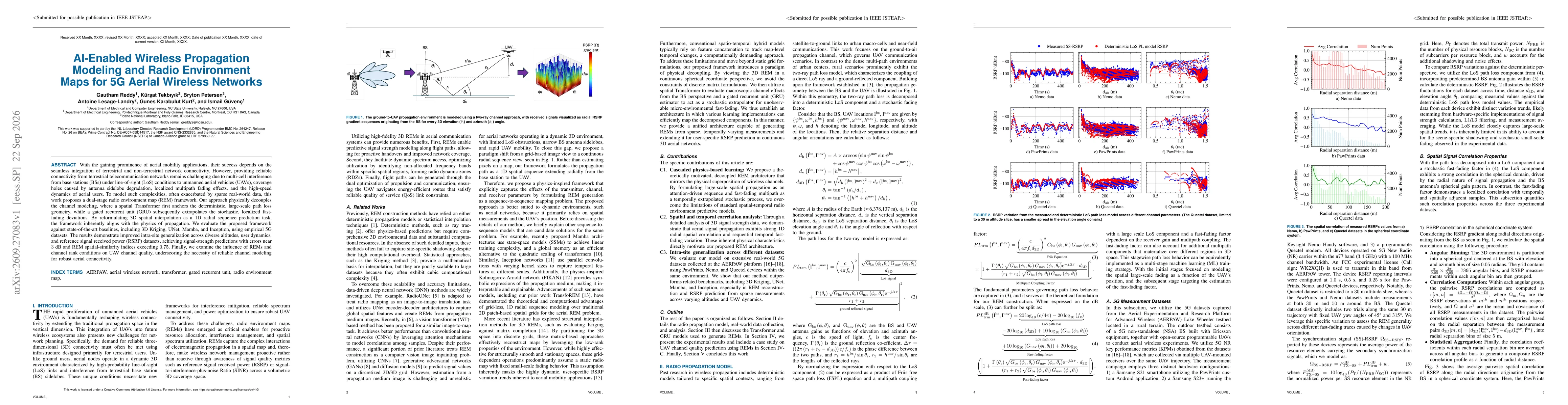Thumbnail for AI-Enabled Wireless Propagation Modeling and Radio Environment Maps for 5G Aerial Wireless Networks