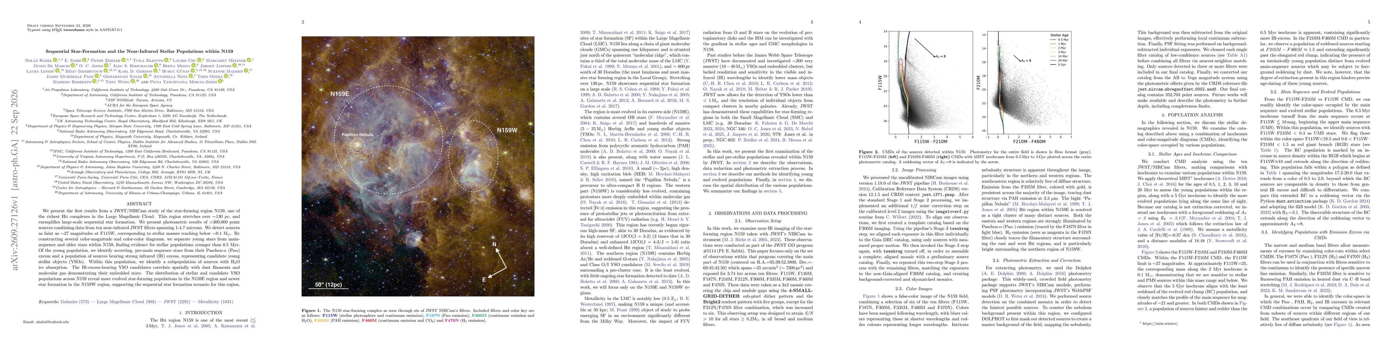 Thumbnail for Sequential Star-Formation and the Near-Infrared Stellar Populations within N159
