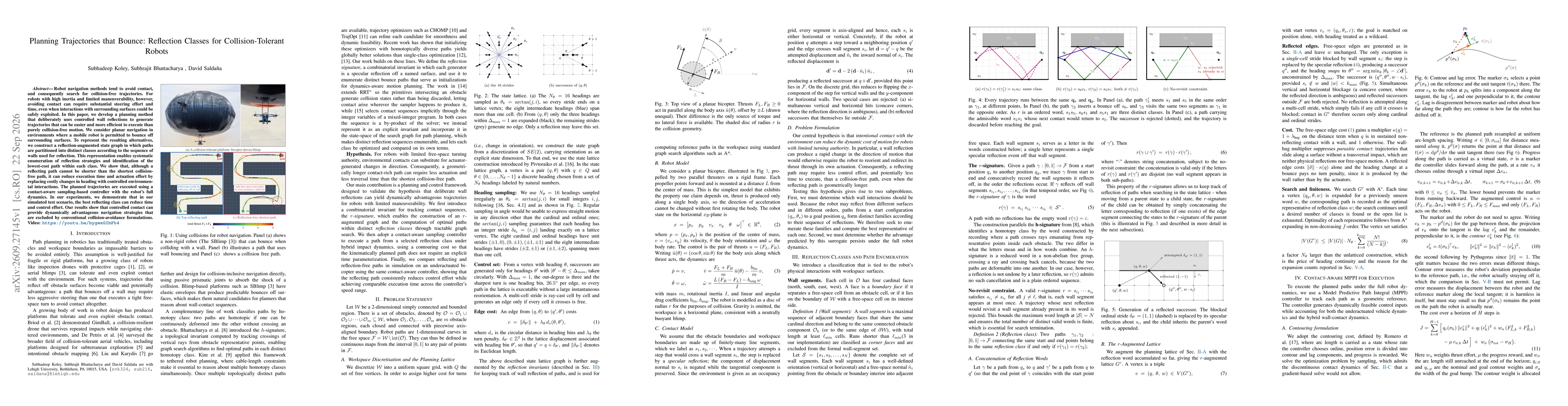 Thumbnail for Planning Trajectories that Bounce: Reflection Classes for Collision-Tolerant Robots