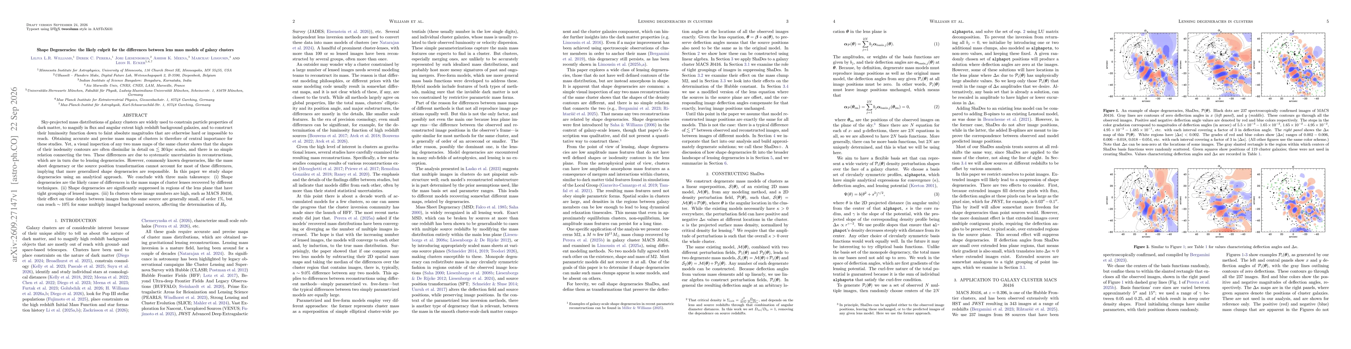 Thumbnail for Shape Degeneracies: the likely culprit for the differences between lens mass models of galaxy clusters