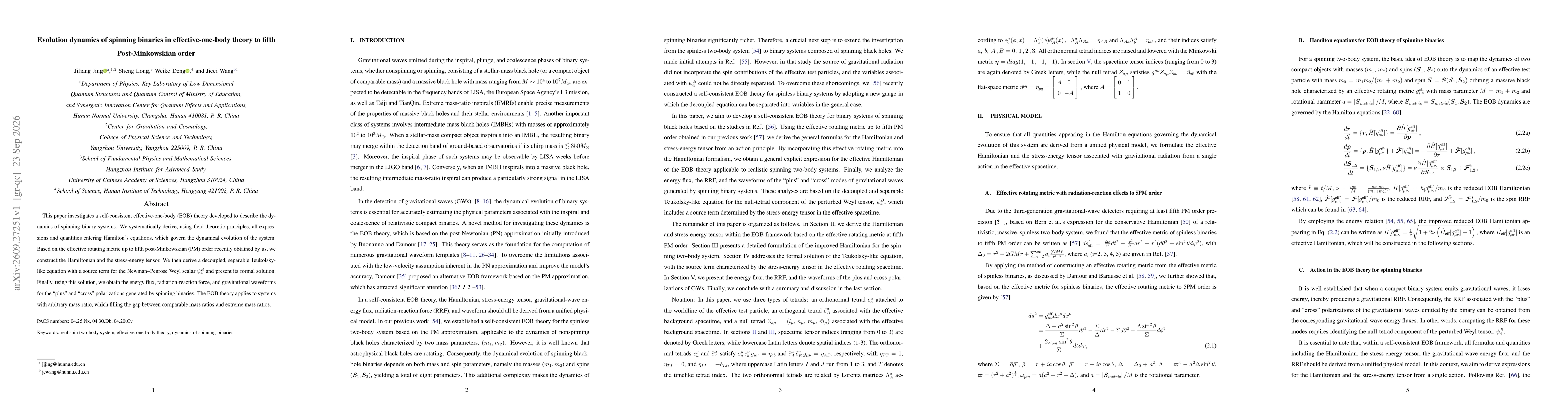 Thumbnail for Evolution dynamics of spinning binaries in effective-one-body theory to fifth Post-Minkowskian order