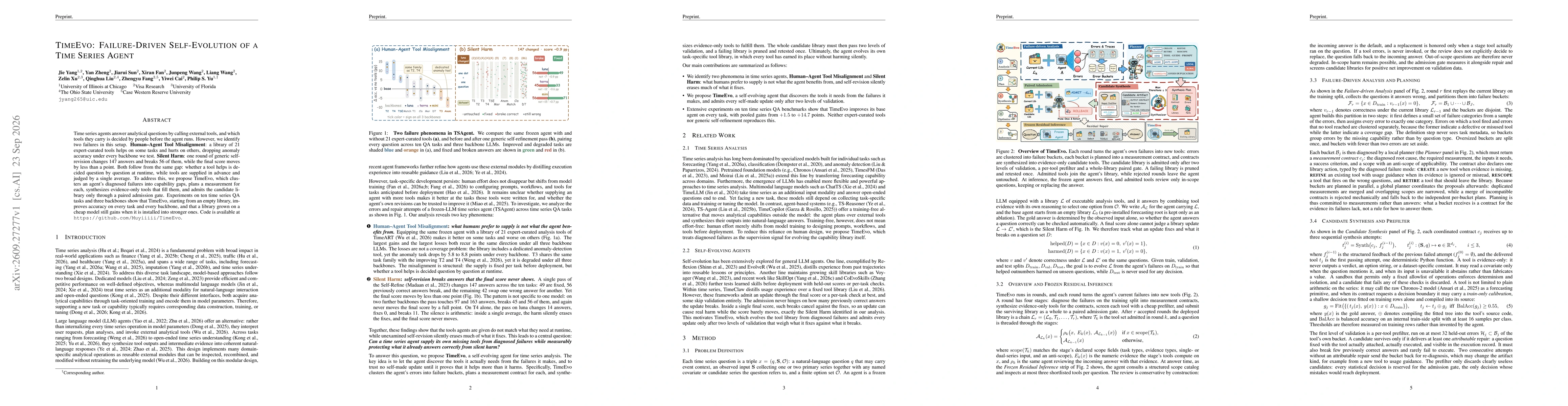 Thumbnail for TimeEvo: Failure-Driven Self-Evolution of a Time Series Agent