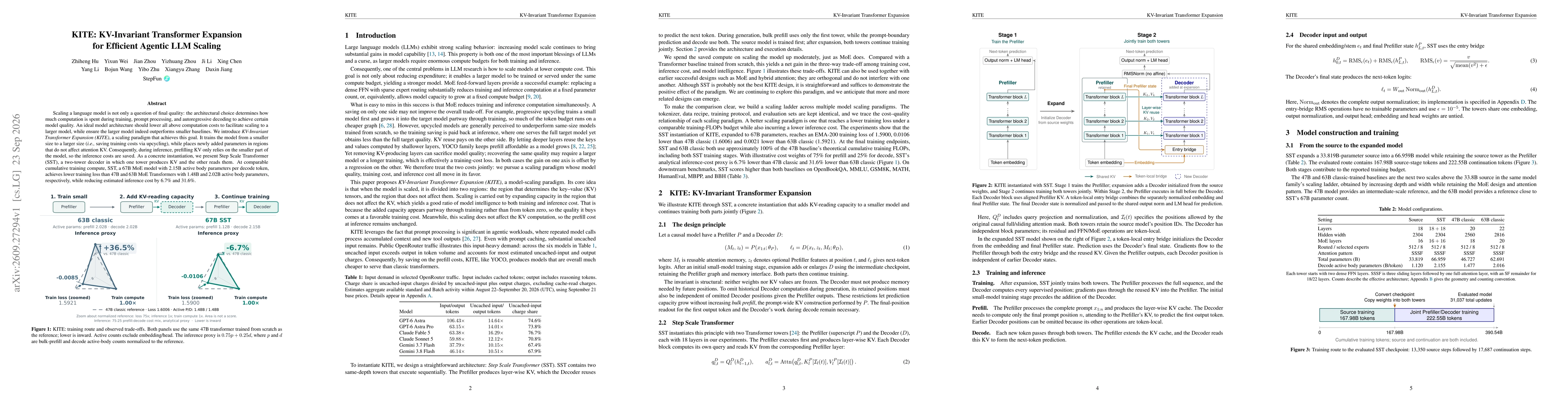 Thumbnail for KITE: KV-Invariant Transformer Expansion for Efficient Agentic LLM Scaling