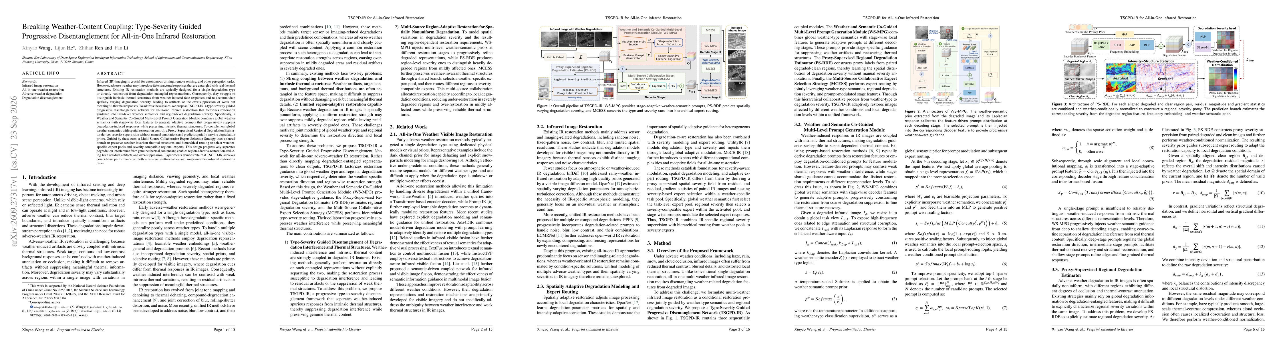 Thumbnail for Breaking Weather-Content Coupling: Type-Severity Guided Progressive Disentanglement for All-in-One Infrared Restoration