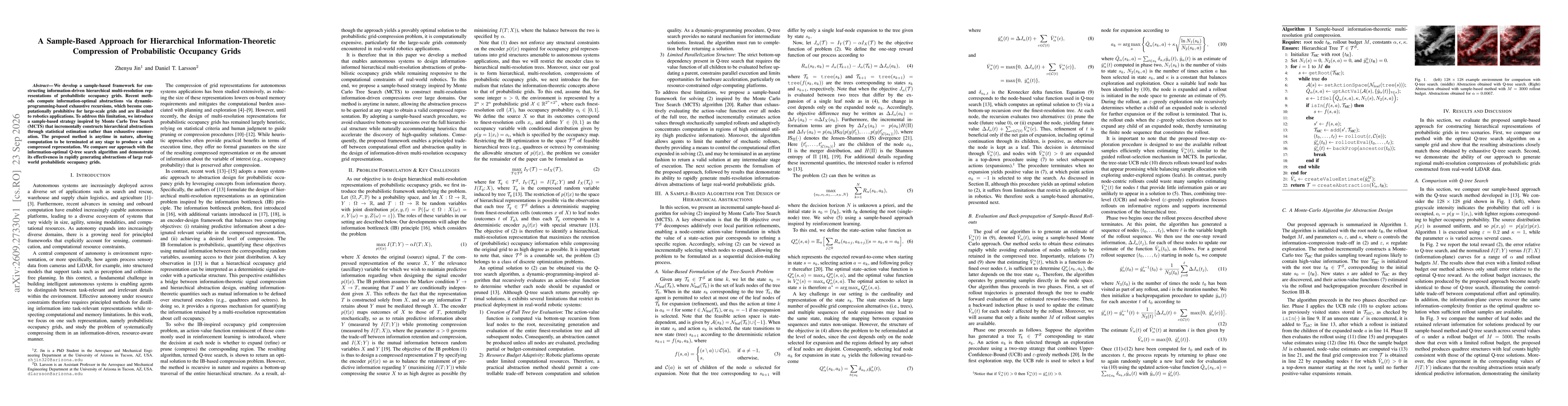 Thumbnail for A Sample-Based Approach for Hierarchical Information-Theoretic Compression of Probabilistic Occupancy Grids