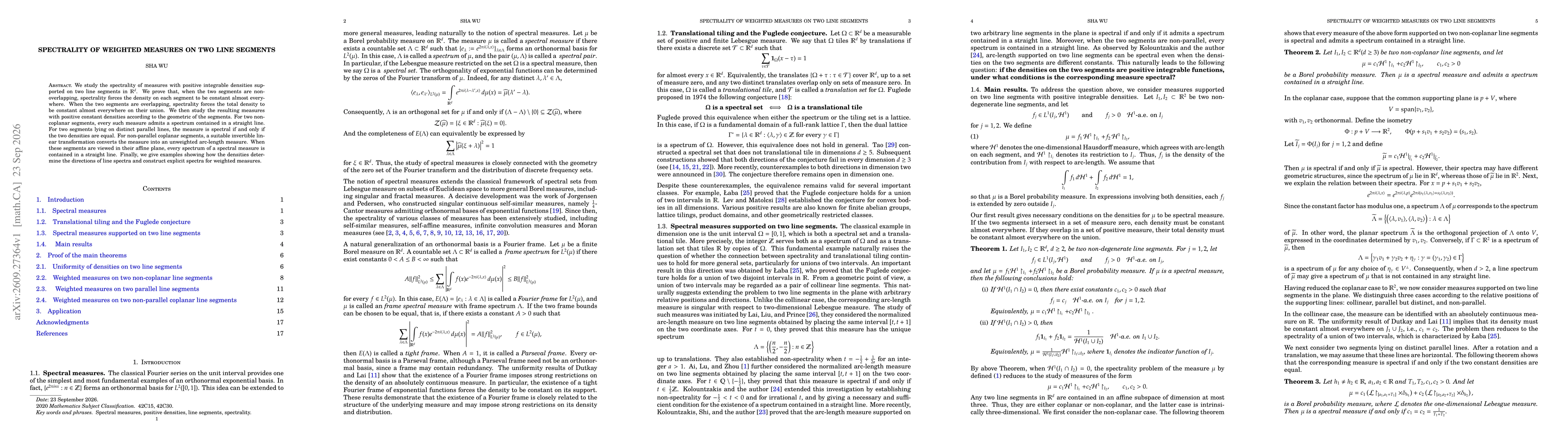 Thumbnail for Spectrality of Weighted Measures on Two Line Segments
