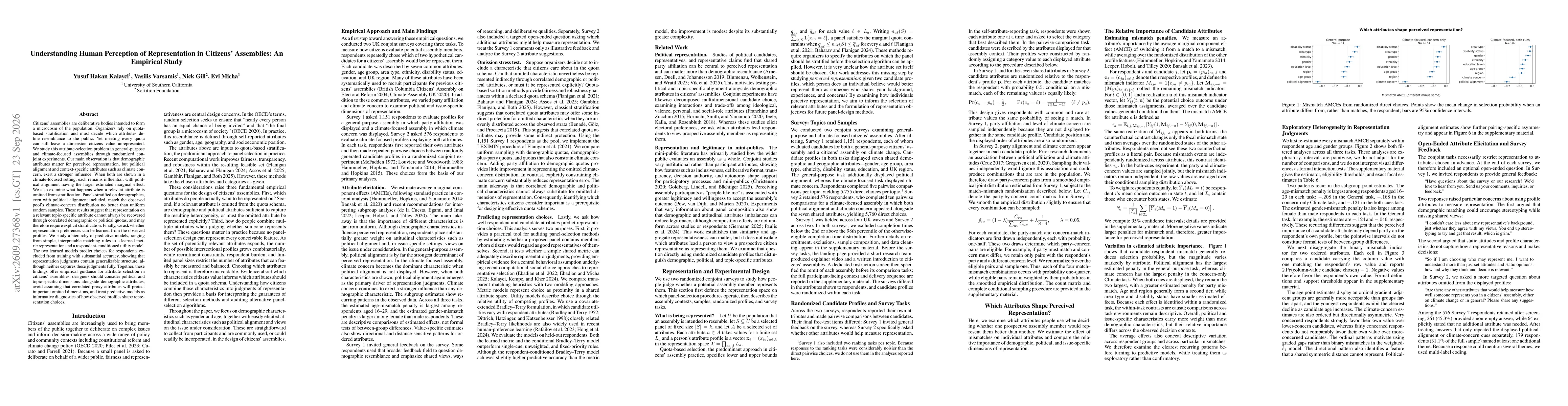 Thumbnail for Understanding Human Perception of Representation in Citizens' Assemblies: An Empirical Study