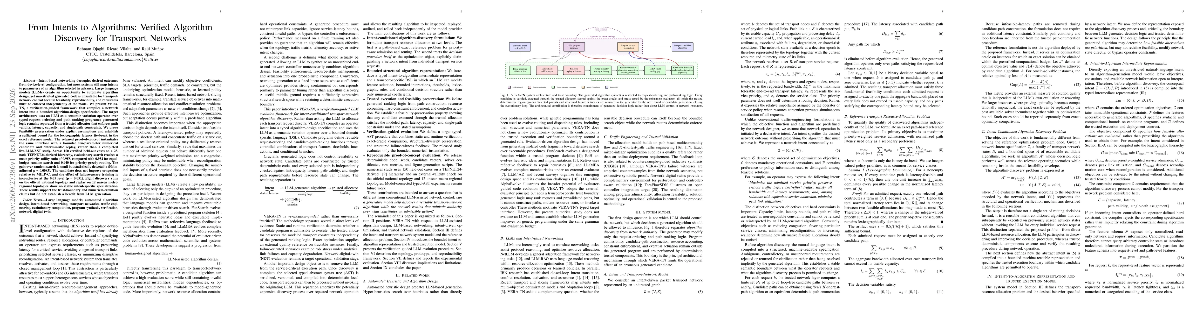 Thumbnail for From Intents to Algorithms: Verified Algorithm Discovery for Transport Networks