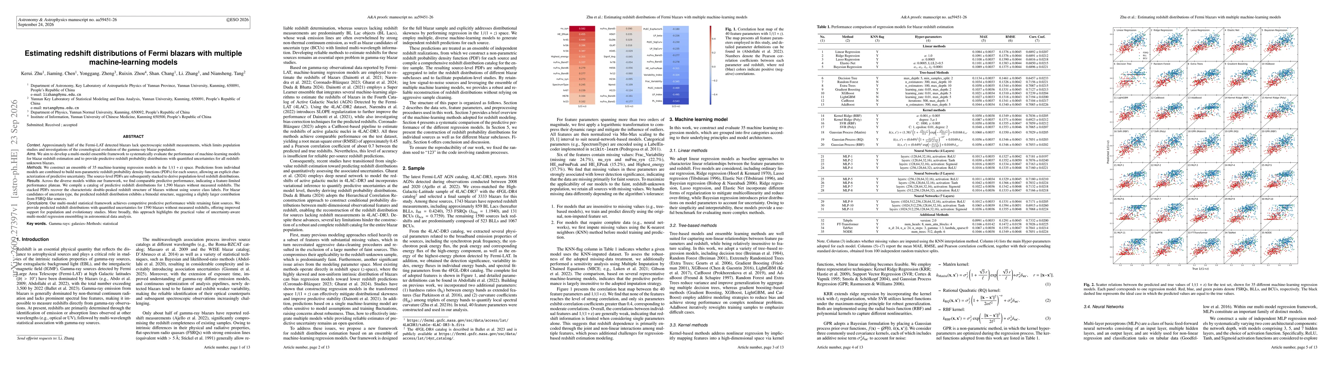 Thumbnail for Estimating redshift distributions of Fermi blazars with multiple machine-learning models