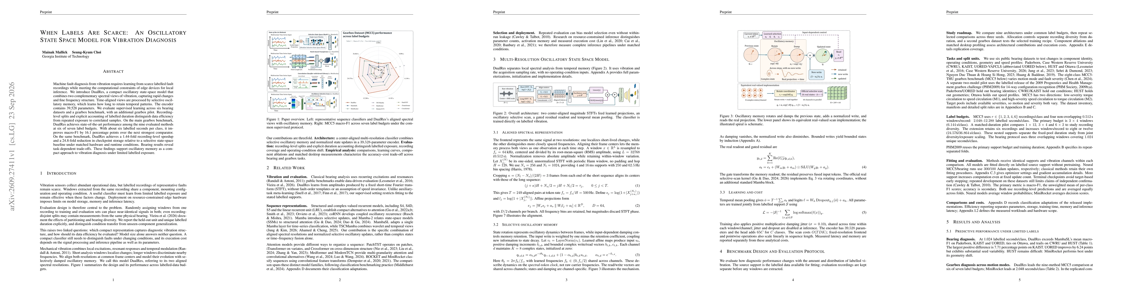 Thumbnail for When Labels Are Scarce: An Oscillatory State Space Model for Vibration Diagnosis