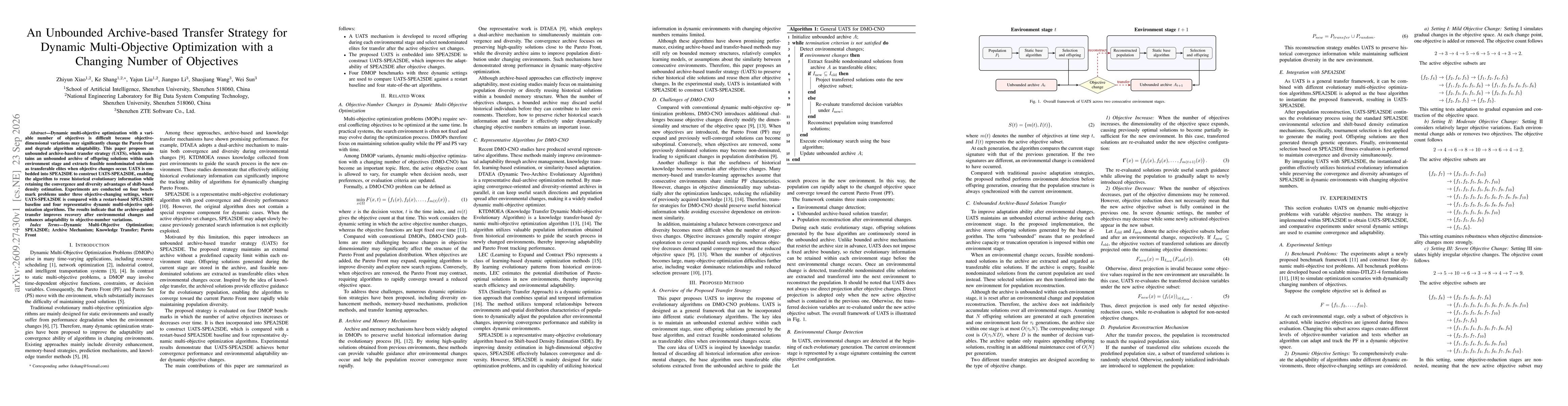 Thumbnail for An Unbounded Archive-based Transfer Strategy for Dynamic Multi-Objective Optimization with a Changing Number of Objectives