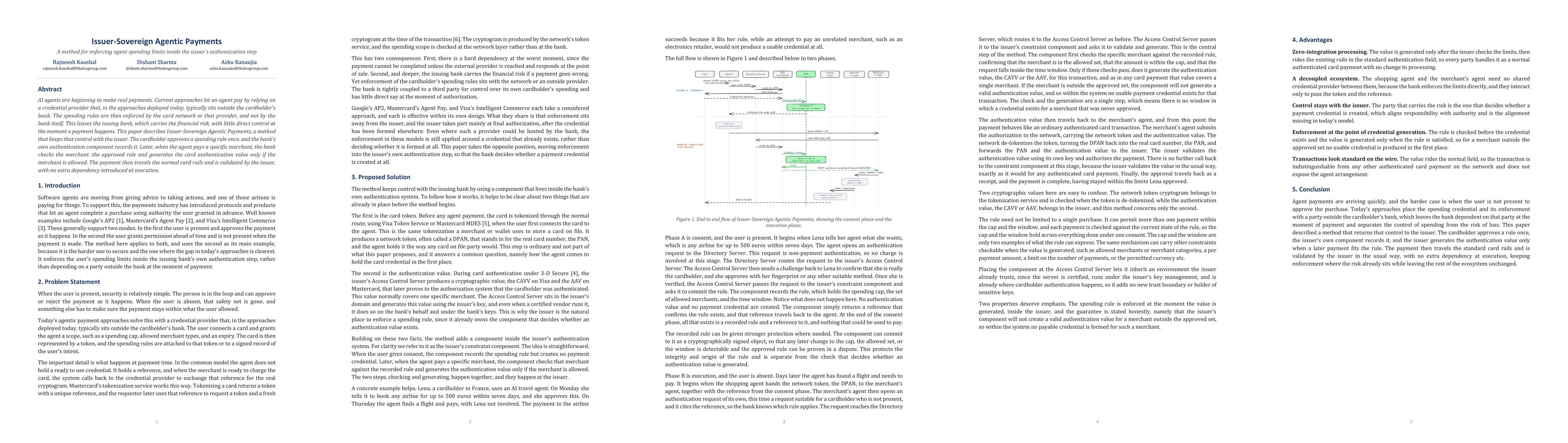 Thumbnail for Issuer-Sovereign Agentic Payments