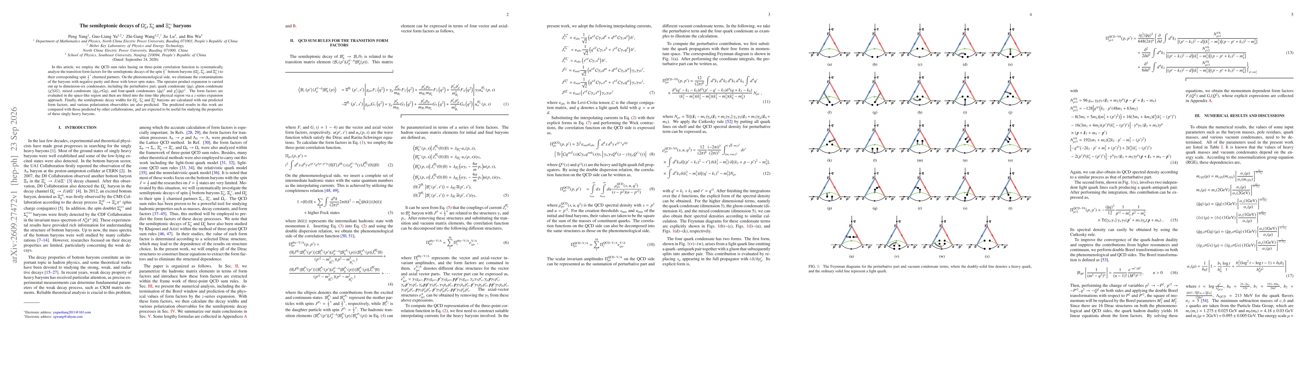 Thumbnail for The semileptonic decays of $Ω_{b}^{*}$, $Σ_{b}^{*}$ and $Ξ_{b}^{\prime*}$ baryons